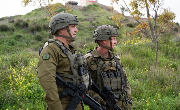 רא"ל אייל זמיר בסיור שטח והערכת מצ"ב בדרום לבנון