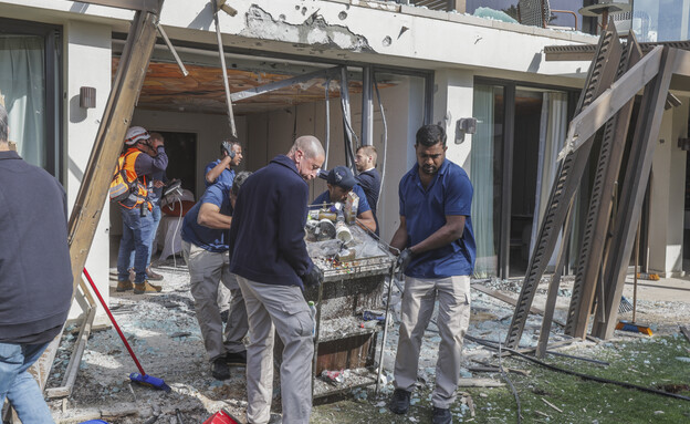 ההרס בדן אכדיה בעקבות ירי הטילים 