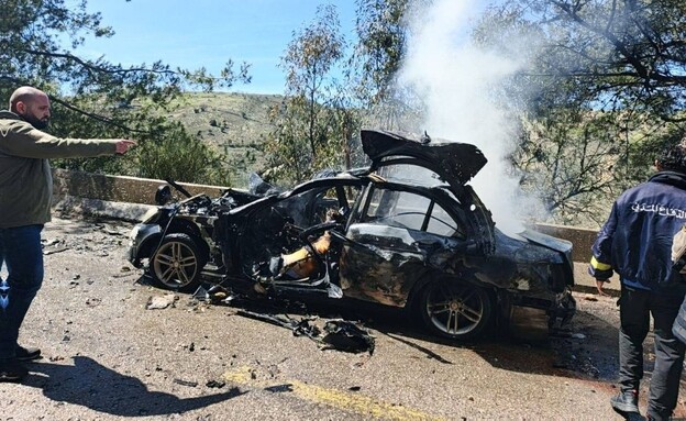 הרכב שהותקף בכפר ג'זין הרכב שהותקף בכפר ג'זין