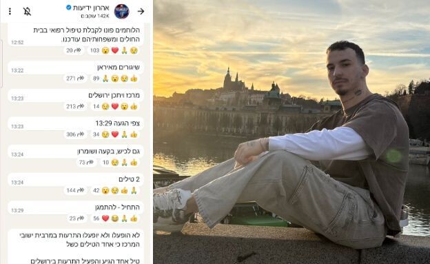 אהרון כהן, אהרון ידיעות (צילום: פרטי, ערוץ הוואטסאפ "אהרון ידיעות")