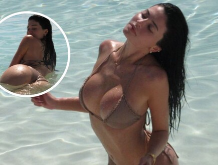 לוהטת מתמיד: קיילי ג'נר בתמונות חושפניות בביקיני על חוף הים