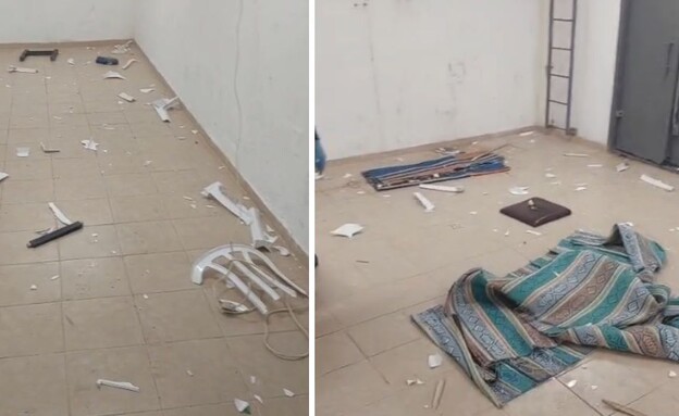 ההרס במקלט בטבריה