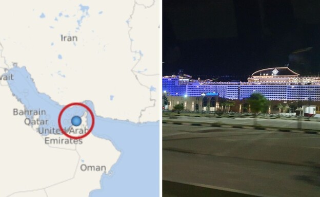 אוניות תקועות במפרץ (צילום: צילום מסך)