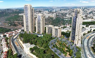 פרויקט פינוי בינוי- מתחם תירוש בשכונת גילה בירושלים של   (הדמיה: evolve media)