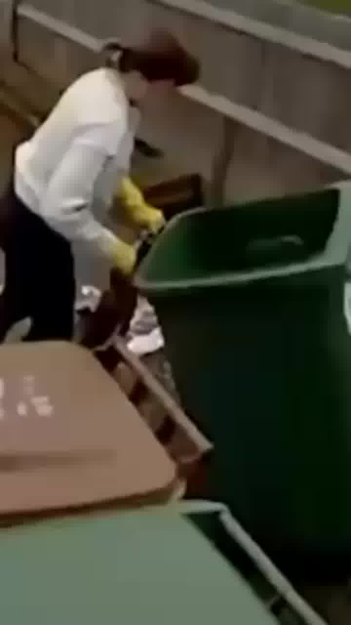 לא יודעים מה היא חיפשה שם, אבל היא שברה את היד