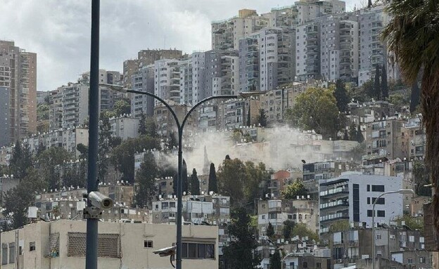 תיעוד הפגיעה בחיפה