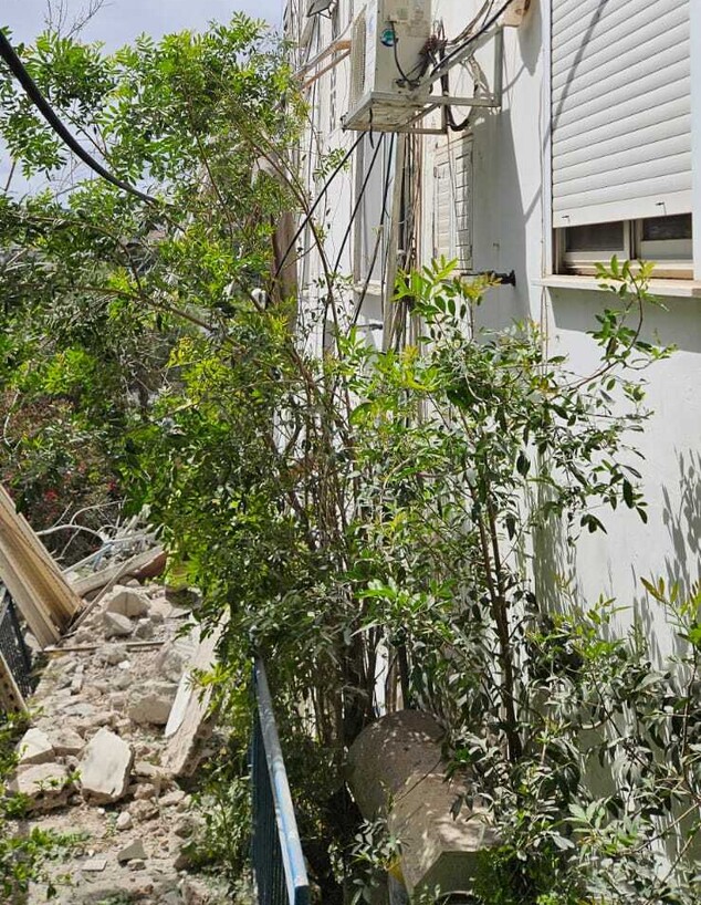 זירת הפגיעה בחיפה