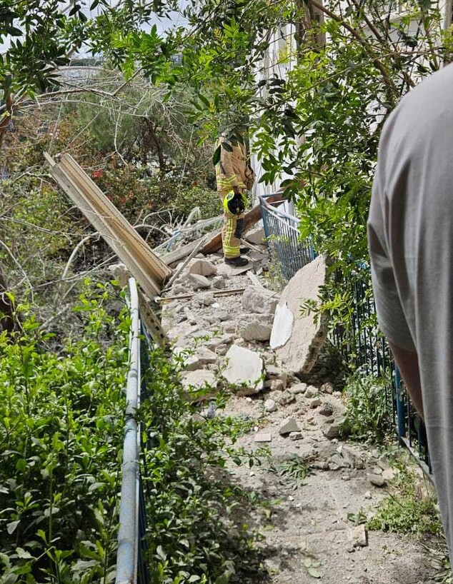 זירת הפגיעה בחיפה