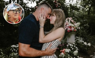 טיילור סוויפט, טראוויס קלסי, דונה קלסי (צילום: צילום דונה קלסי: Mike Carleson/ Getty | צילום טיילור סוויפט וטראוויס קלסי: Instagram)