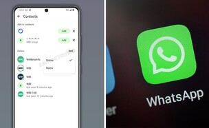 פיצ'ר אנשי קשר בוואטסאפ (צילום: shutterstock, wabetainfo )