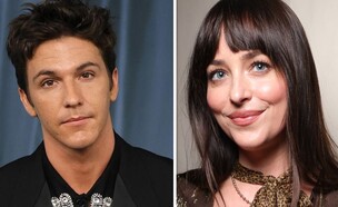 דקוטה ג'ונסון, טאקר פילסברי (רול מודל) (צילום: Frazer Harrison, getty images | Victor Boyko/Getty Images for Valentino)