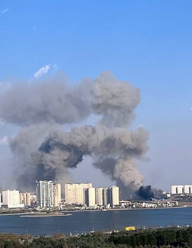 תיעוד מהתקיפות בטהראן