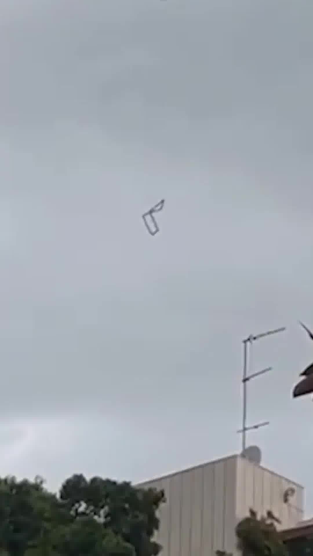 נפילת שברי יירוט בתל אביב: תיעוד