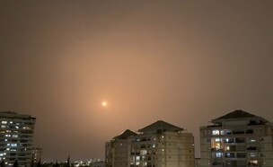 תיעוד מהירי מלבנון אל עבר מרכז הארץ (צילום: לפי סעיף 27 א')
