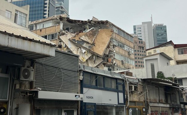 קריסת מבנה בתל אביב