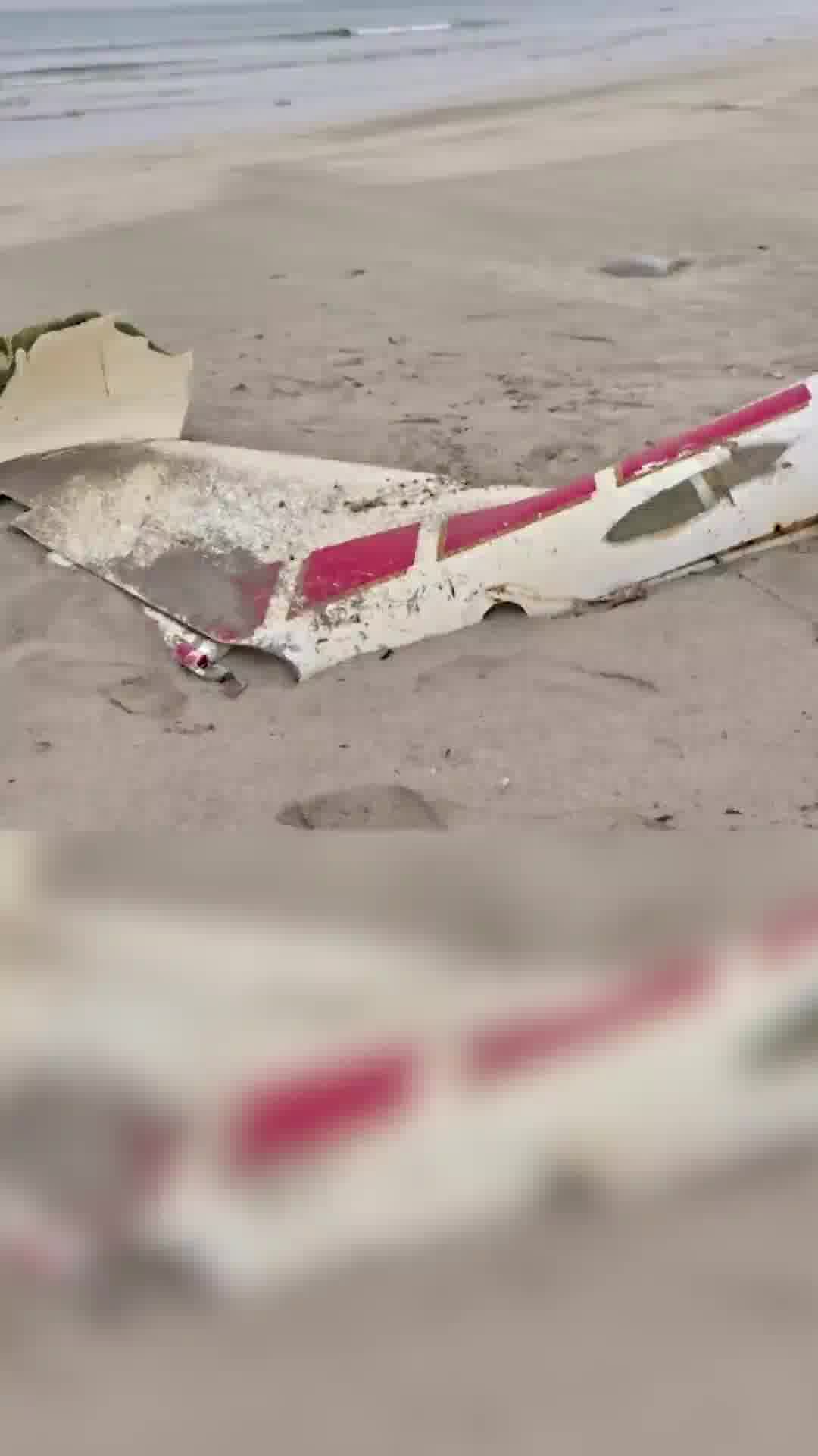 תושבים הצפון איתרו שבר כטב"ם בחוף המפרץ: ככל הנראה מדובר באמצעי המשמש לניסויים או אימונים