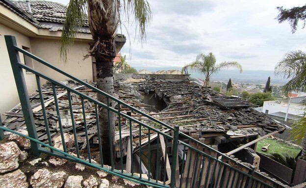 הרס בעקבות נפילה בקרית שמונה