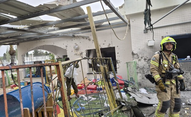 הפגיעה בגן הילדים בנהריה