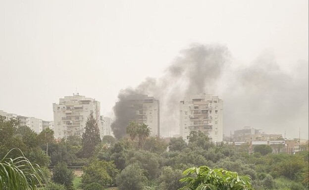 זירת הפגיעה בקריית אתא זירת הפגיעה בקריית אתא