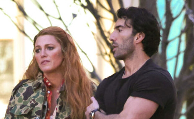 בלייק לייבי וג'סטין בלדוני על סט צילומי הסרט "איתנו זה נגמר" (צילום: Jose Perez/Bauer-Griffin/GC Images)