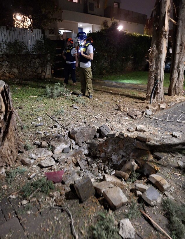 זירת נפילת רסיסים בגבעת שמואל זירת נפילת רסיסים בגבעת שמואל