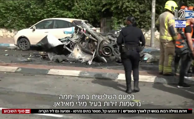 בתים נהרסו, פגיעות ליד הקריה: זירות נפילה רבות בגוש דן