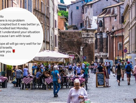 "אני איתכן": ההודעה המרגשת של בעלת הדירה ברומא לצעירות הישראליות