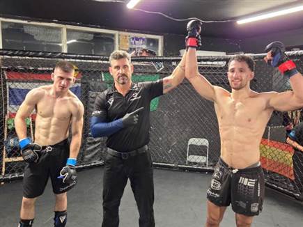 הליגה נמשכה בצל המלחמה (באדיבות: איגוד ה-MMA הישראלי) (צילום: ספורט 5)