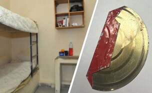 תא בכלא השרון, מכסה קופסת שימורים (צילום: דוברות שב"ס)