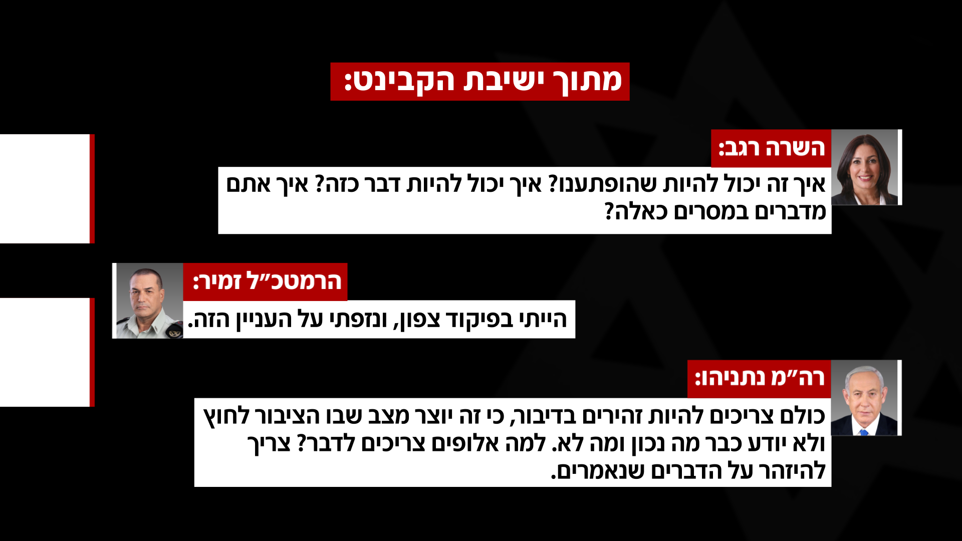 מתוך ישיבת קבינט
