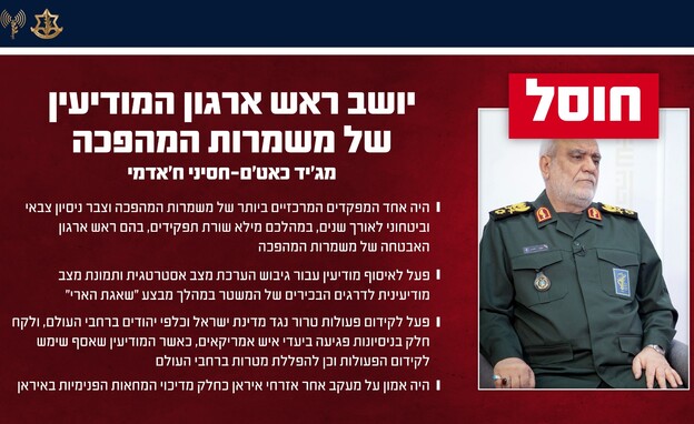 מג'יד ח'אדמי, ראש ארגון המודיעין של משמרות המהפכה