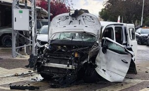 ניסיון החיסול (צילום: כיבוי אש מחוז מרכז)