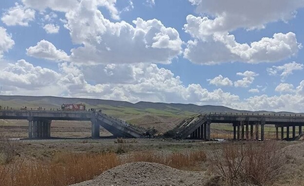 הגשר בין תבריז לעיר השתרוד בצפון-מערב איראן