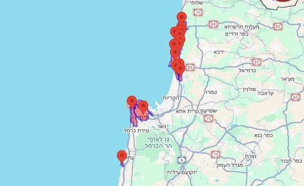 אזעקות הופעלו בחיפה, עכו ונהריה בעקבות ירי מלבנון