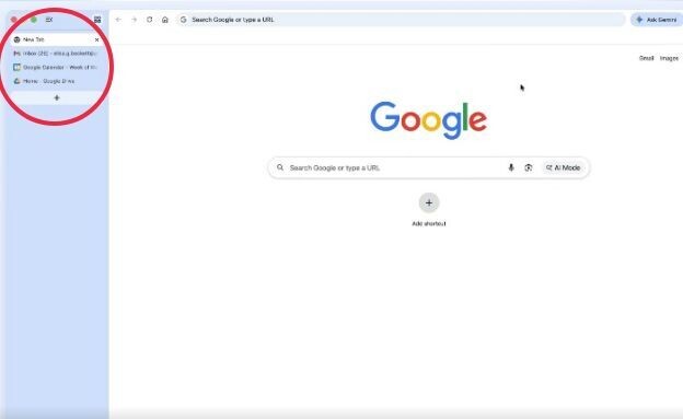 גוגל כרום, טאבים אנכיים