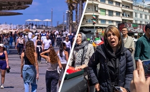 טהרן ותל אביב אחרי המלחמה (צילום: Majid Saeedi/Getty Images | אבשלום ששוני, פלאש 90)