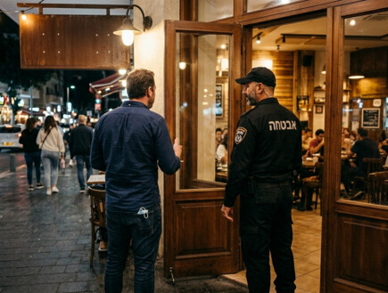 בפתח המסעדה: השיחה עם המאבטח חשפה את הסוד שהסתיר הבעל