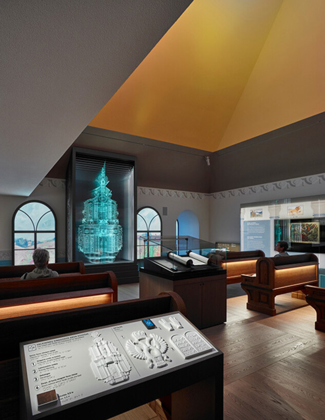 מוזיאון שטעטל ליטא גלריית עם הספר אדריכלות LMA ג מוזיאון שטעטל ליטא גלריית עם הספר אדריכלות LMA ג