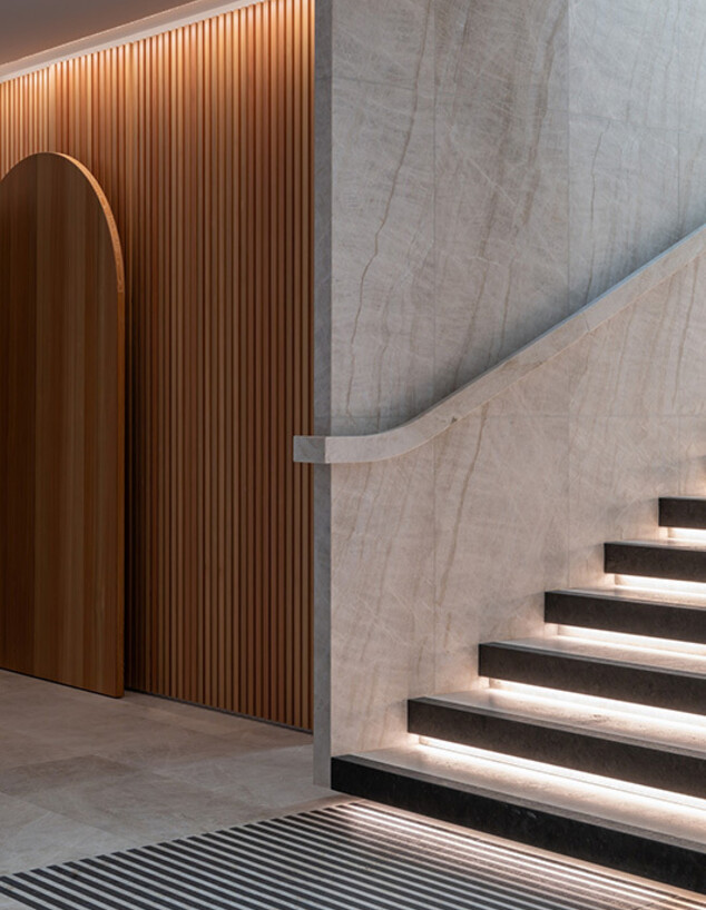 מוזיאון שטעטל ליטא ירידה מהלובי אדריכלות LMA ג מוזיאון שטעטל ליטא ירידה מהלובי אדריכלות LMA ג