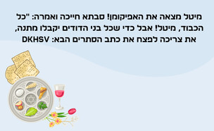 חידת האפיקומן  (איור: הפרופסור הלא המפוזר)