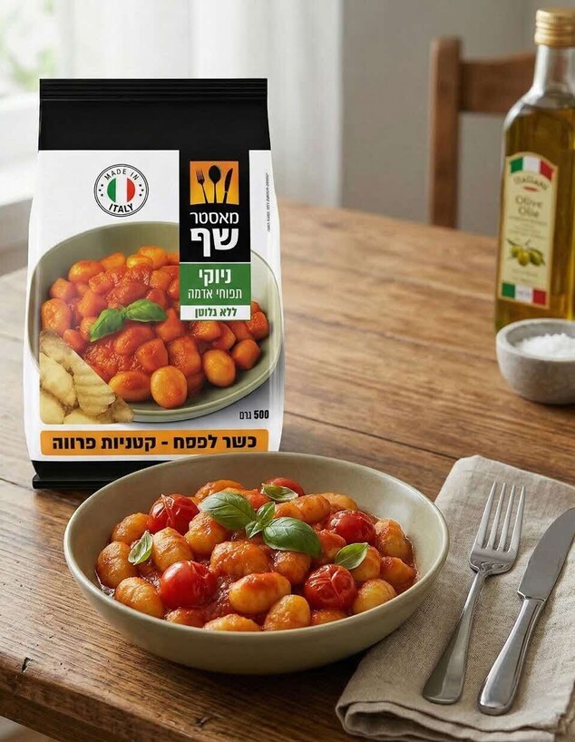 המותג מאסטר שף משיק ניוקי כשר לפסח המותג מאסטר שף משיק ניוקי כשר לפסח