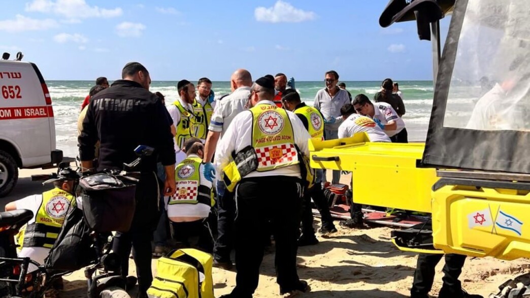 החיפושים בחוף בנתניה החיפושים בחוף בנתניה