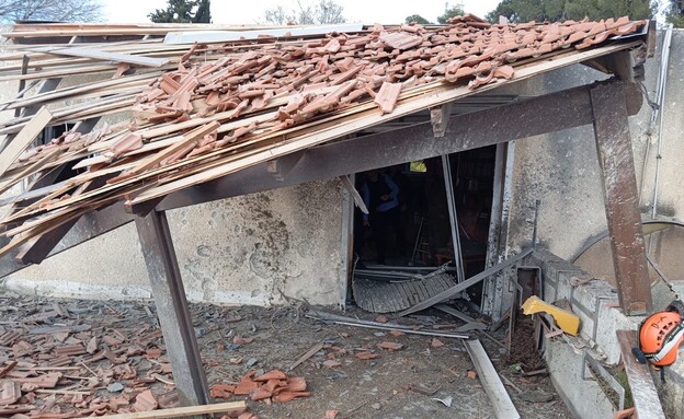 נזק מפגיעה ישירה במשגב עם 