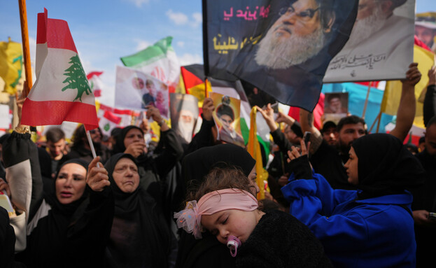 הפגנות של תומכי חיזבאללה בביירות הפגנות של תומכי חיזבאללה בביירות