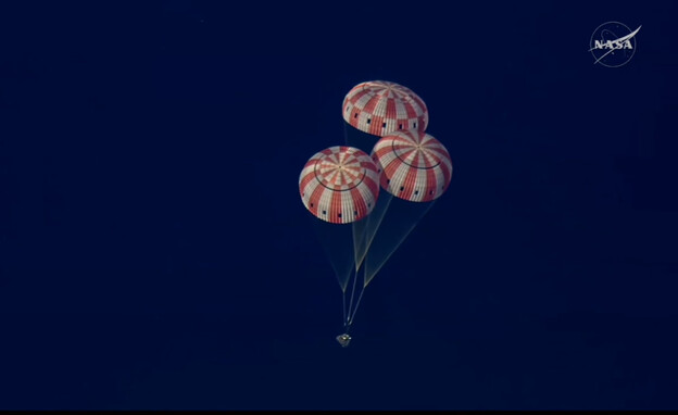 החללית ארטמיס 2 חוזרת לכדור הארץ