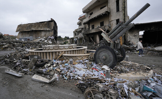 הרס בבינת ג'ביל אחרי תקיפות צה"ל הרס בבינת ג'ביל אחרי תקיפות צה"ל
