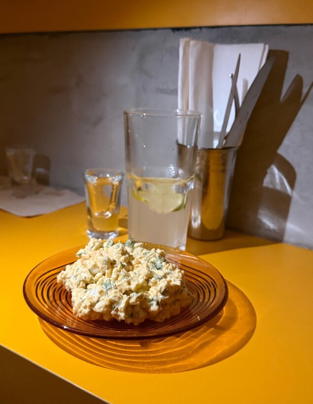 סלט ביצים של אשכנזים. חמרה דה פיג'וטו