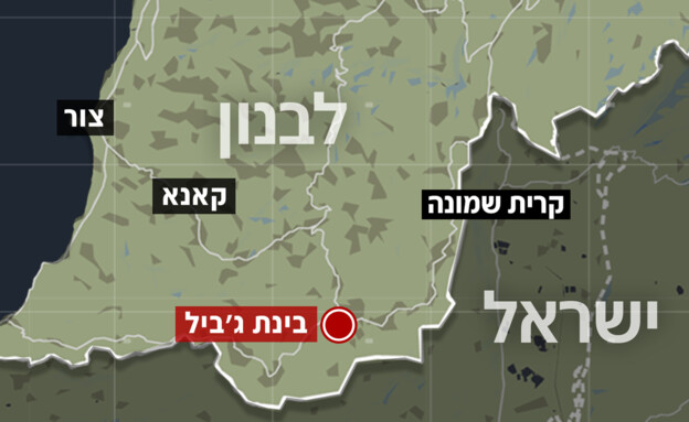 בינת ג'ביל, מפה בינת ג'ביל, מפה