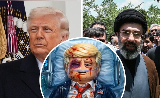 מוג'תבא ח'אמנאי וטראמפ (צילום: AP/Saeid Zareian/picture alliance/Getty images)