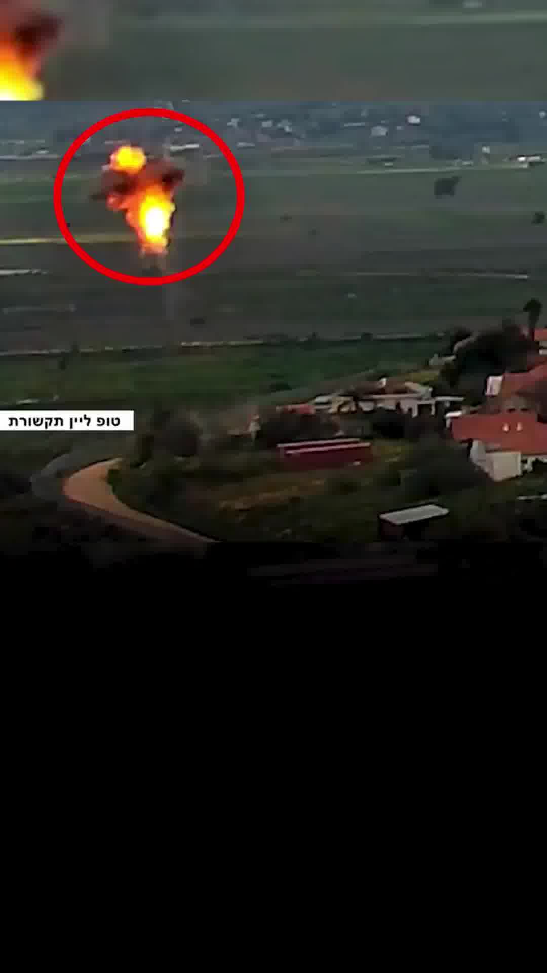 פיצוץ בשמיים: תיעוד יירוט הכטב"ם מעל הבתים במטולה